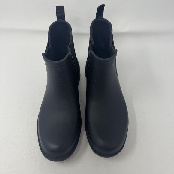 Madewell Chelsea Rain Boots Womens Size 7 Rubber Waterproof Ankle Pull On E2292 - Picture 3 of 10